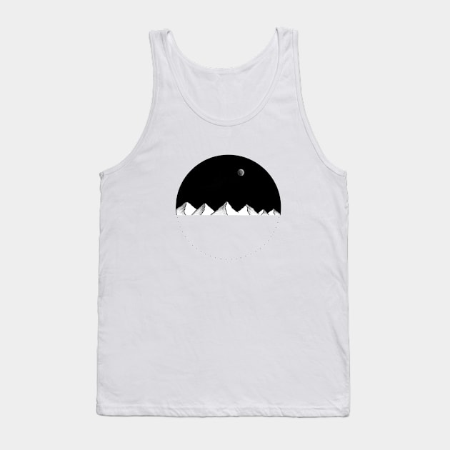 Mountains by night Tank Top by jy ink